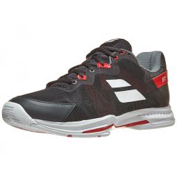 Babolat SFX3 AC Black/Poppy Red Mens Shoes