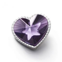 Womens Etoile Mon Coeur Sterling Silver Purple Crystal Pendant