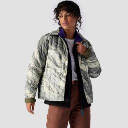 Oakbury Print Synthetic Quilted Shirt Jacket - Womens