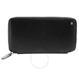 Girk Black Leather Travel Wallet