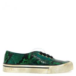 Lyder Snakeskin-Effect Low-Top Sneakers, Brand Size 41 ( US Size 8 )