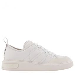 White Medyn Leather Sneaker, Brand Size 9 E ( US Size 10 D )
