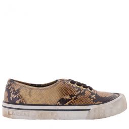 Lyder Snakeskin-Effect Low-Top Sneakers, Brand Size 43 ( US Size 10 )