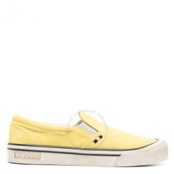 Leory Calf Suede Slip-On Sneakers, Brand Size 44 ( US Size 11 )