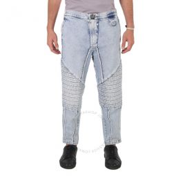 Mens Ribbed Cotton Slim-Fit Jeans, Waist Size 31