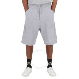 Mens Logo Embossed Bermuda Shorts, Size Large