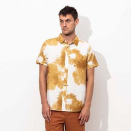 Washed up S/S Woven Shirt - Tobacco