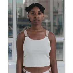 Recycled Cotton Rib Suspend Tank - Undyed