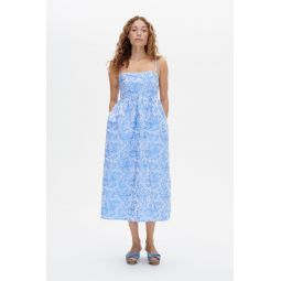 Alvina Dress - Blue Rose Jacquard