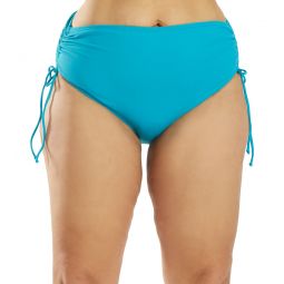 Beach House Plus Size Solid Hayden High Waisted Adjustable Side Bikini Bottom