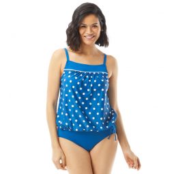 Beach House Womens Spotted at Sea Audrey Blouson Tankini Top