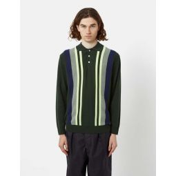 Knit Polo 12G (Stripe) - Green
