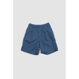 One Pleat Athletic Shorts - Blue