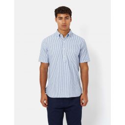 B.D Pullover Short Sleeve Shirt - Candy Stripe Blue