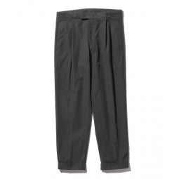 1 Pleat Comfort Cloth Travel Trousers - Charcoal