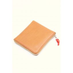 Double Zip Wallet - Brown/Red