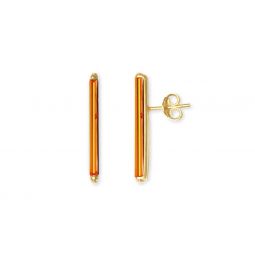 Neon Pendientes Earrings - Gold/Orange