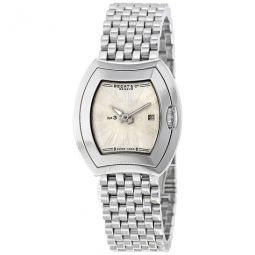 No 3 Silver Dial Stainless Steel Ladies Watch