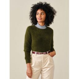 Datti Angora Sweater - Olive