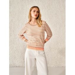 Gops Sweater - Coral Stripes