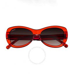 Ladies Orange Square Sunglasses