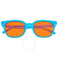 Ladies Blue Round Sunglasses
