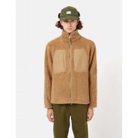 Bhode Sherpa Zip Fleece Jacket - Camel Brown