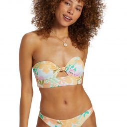 Billabong Sweet Aloha Knotted Bandeau Bikini Top - Womens