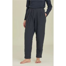 Quilted Easy Pant - Navy