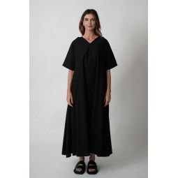 Star Neck Dress - Black