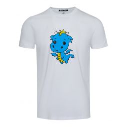 Kawaii Dragon Blue Unisex T-Shirt