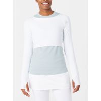 BloqUV Womens Crop Long Sleeve Top - White