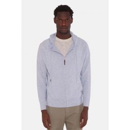 New Leo Zip Hoodie With Pockets - Blue Mint