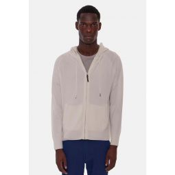 New Leo Zip Hoodie With Pockets - Eggshell