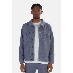 Hounds Tooth Jacket - Navy