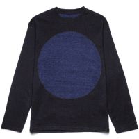 Big Blue Circle Crewneck Sweater - Navy