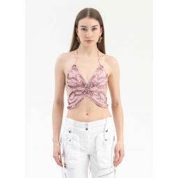 PINK TOP EMBROID BUTTERFL - Pink