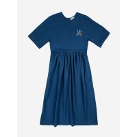 Nautical Print Dress - Indigo