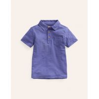 Slubbed-Jersey Polo Shirt - Soft Starboard