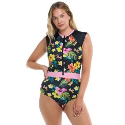 Body Glove Womens Tropical Island Stand Up One Piece Swimsuit (Paddle Suit)