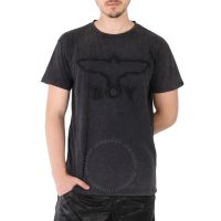 Black Boy 3D Embbroidered Cotton T-shirt, Size X-Small