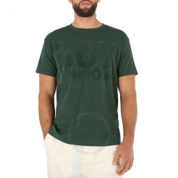 Forest Green Hemus Flock Cotton T-shirt, Size X-Small