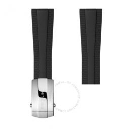 Breilting Black Rubber Strap 22mm