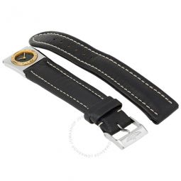 Unisex 20 mm Leather Watch Band B6107211/C190.159X.A18 BK