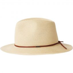 Wesley Straw Packable Fedora