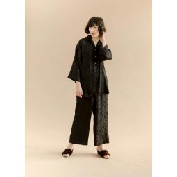 Pantalon Onsen - Starlight Floral Noir