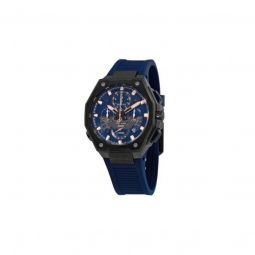 Men's Precisionist Chronograph Rubber Blue (Cut-Out) Dial Watch