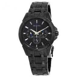 Classic Multifuction Black Dial Mens Watch