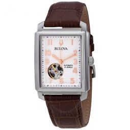 Sutton Automatic Silver White Dial Mens Watch