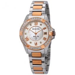 Marine Star Diamond White Mother of Pearl Dial Ladies Watch